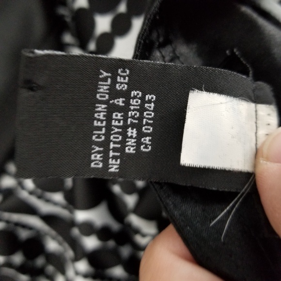 SPENSE | dot pattern satin tie waist dress - Picture 4 of 4